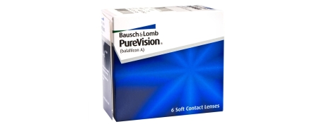 עדשות מגע חודשיות פיור וויז'ן PureVision