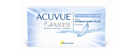 עדשות מגע דו שבועיות טוריות אקיוביו אואזיס Acuvue Oasys For Astigmatism