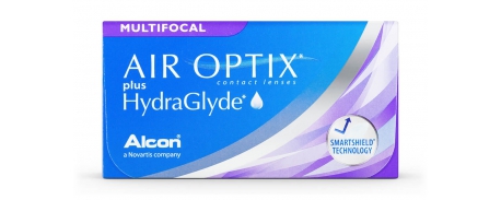 עדשות מגע חודשיות מולטיפוקליות אייר אופטיקס אקווה Air Optix HydraGlyde Multi Focal