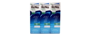 תמיסות לעדשות מגע רניו Renu שלישייה