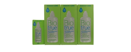 תמיסות לעדשות מגע ביו-טרו BIO-TRUE שלישייה + תמיסה קטנה!!!