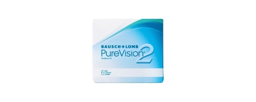 עדשות מגע חודשיות פיור וויז'ן 2 פלאנו || PureVision 2 plano